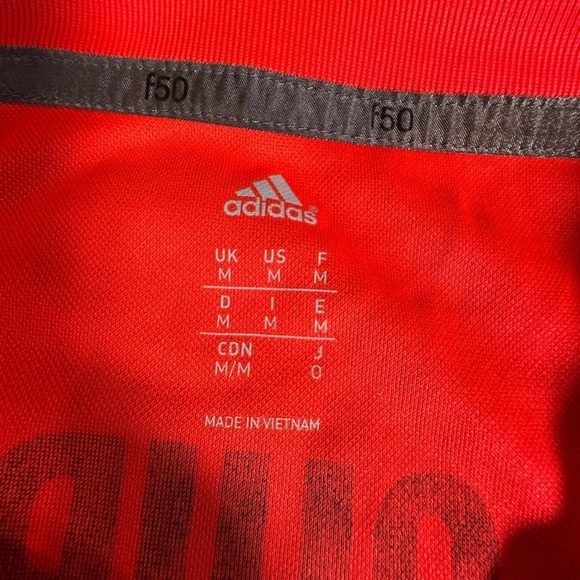 Adidas Mens F50 Pride Soccer Shirt Medium Orange Black CHIP Graphic Jersey Tee - Picture 4 of 8